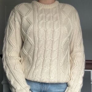 Chunky cable knit sweater